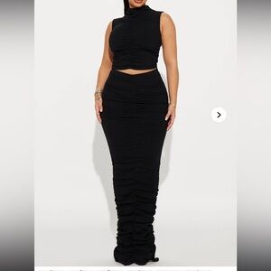 Snatched Two Piece Maxi Skirt Set